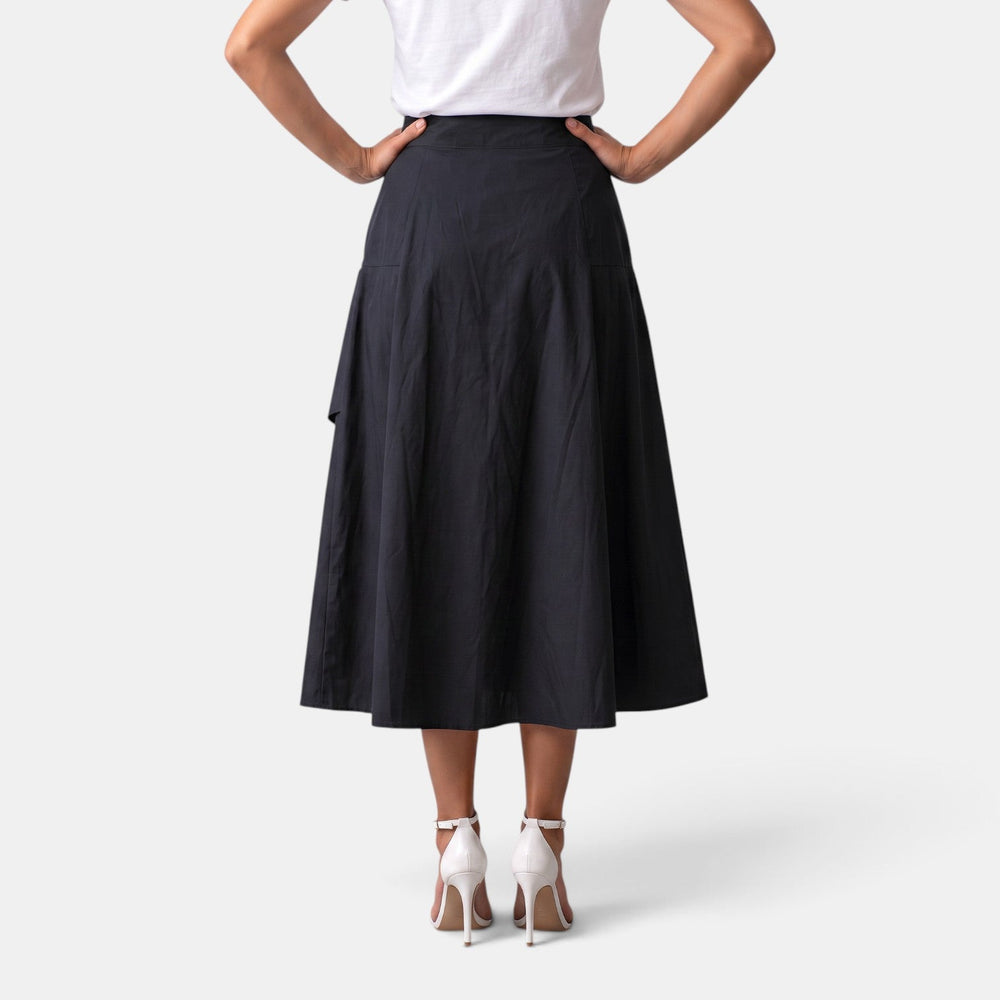 Women's High-Waisted Midi Skirt