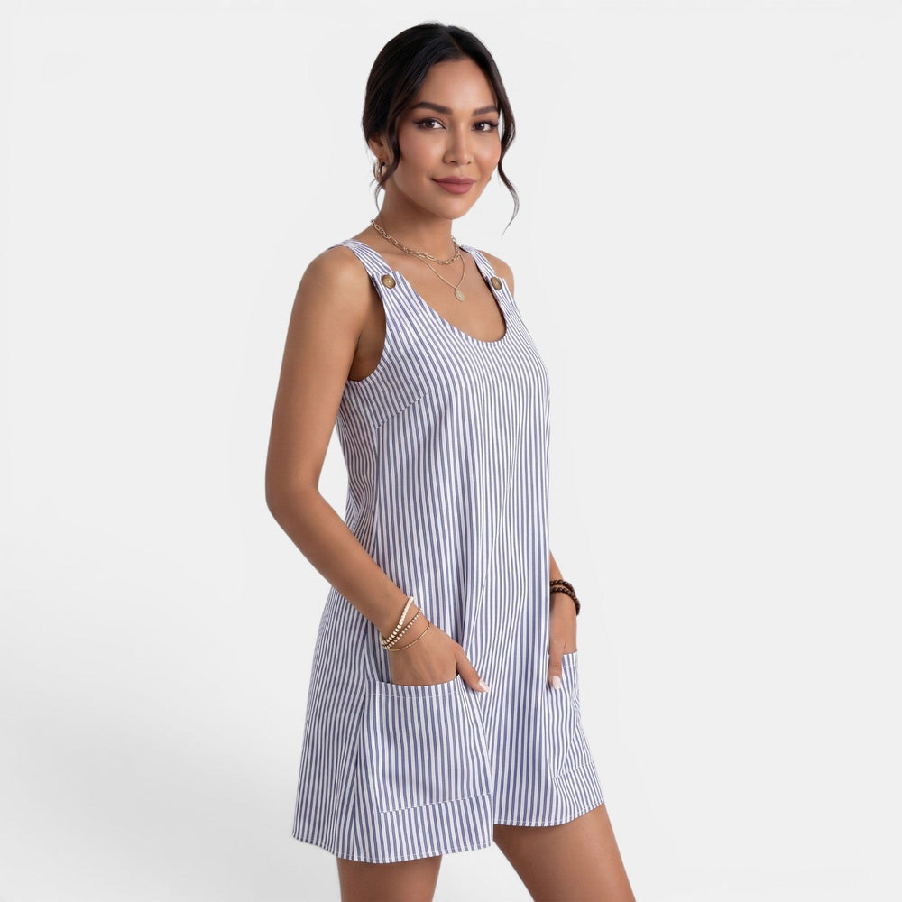Women's Striped Short Dress