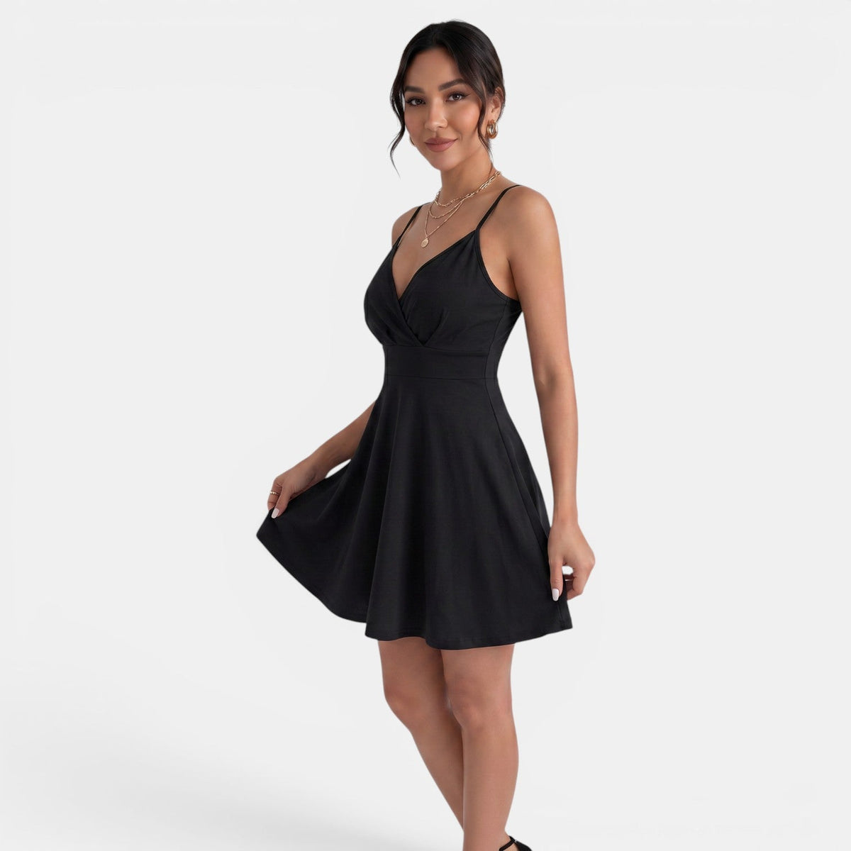 Women's Summer V-Neck Mini Dress