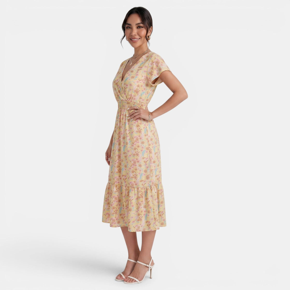 Women's Summer Floral Midi Dress