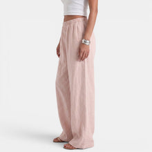 Women's Wide Leg Linen Cotton Summer Pants