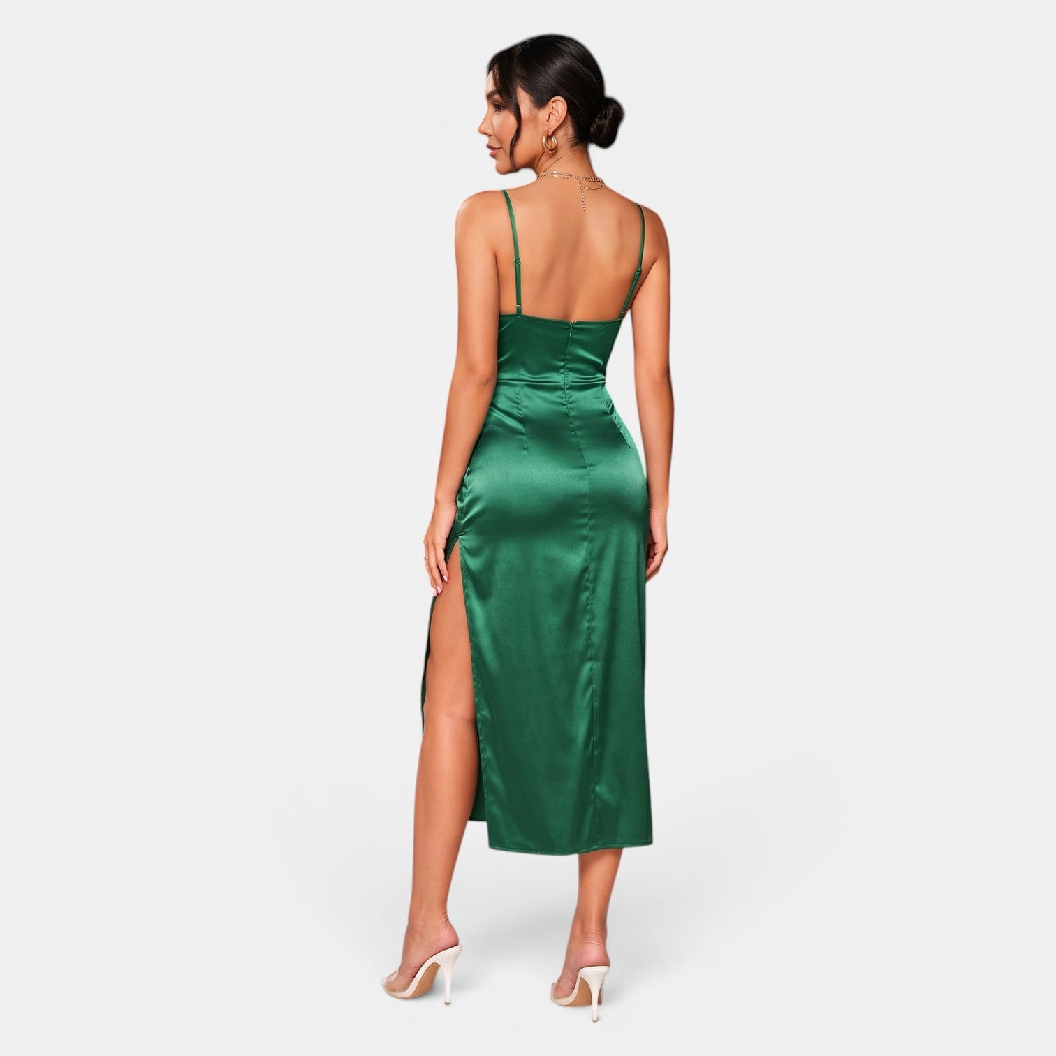 Women's Satin Midi Dress