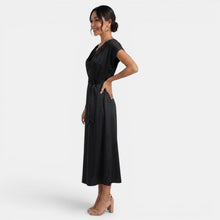 Women's Elegant Silk Midi Dress