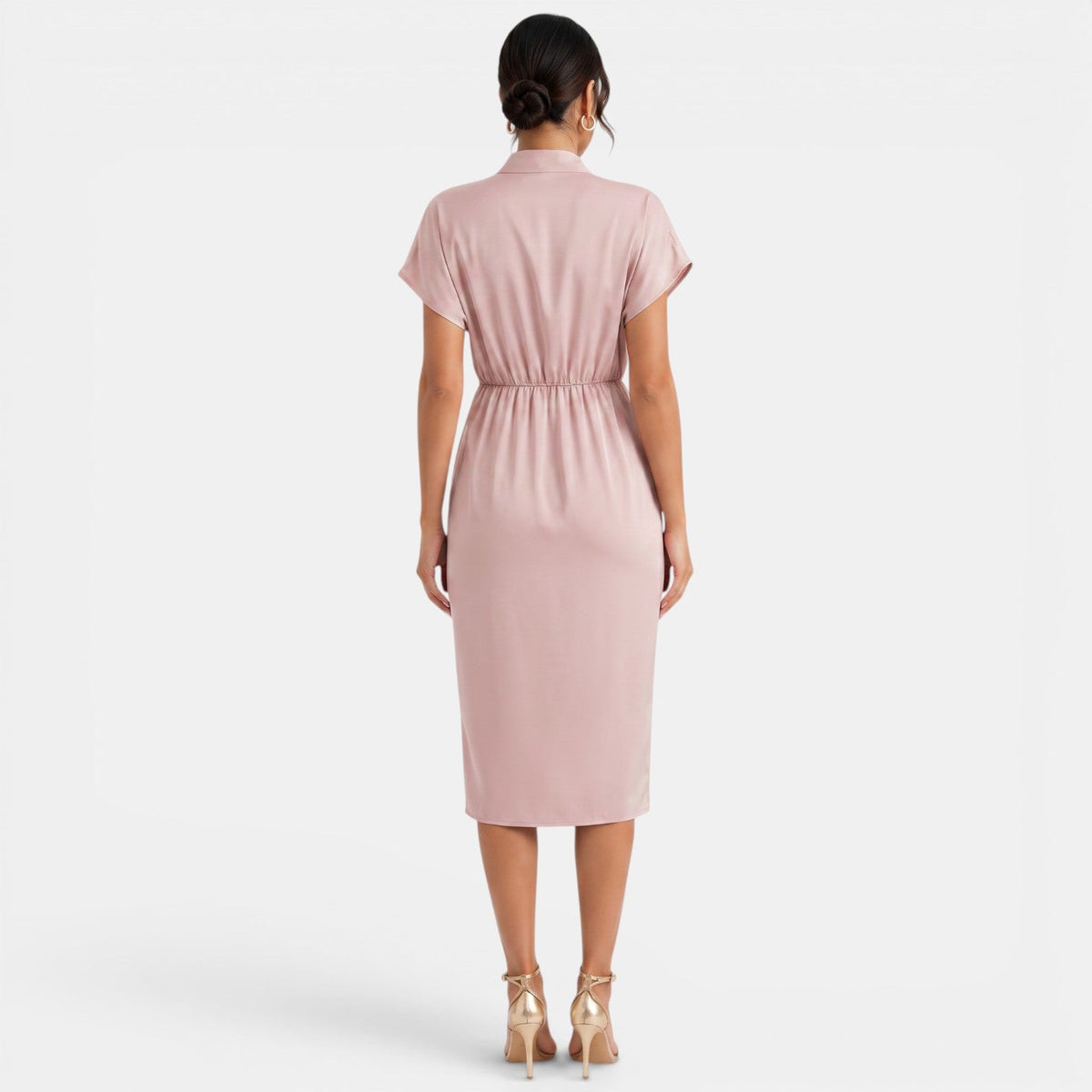 Women's V-Neck Midi Dress
