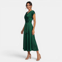 Women's Elegant Silk Midi Dress