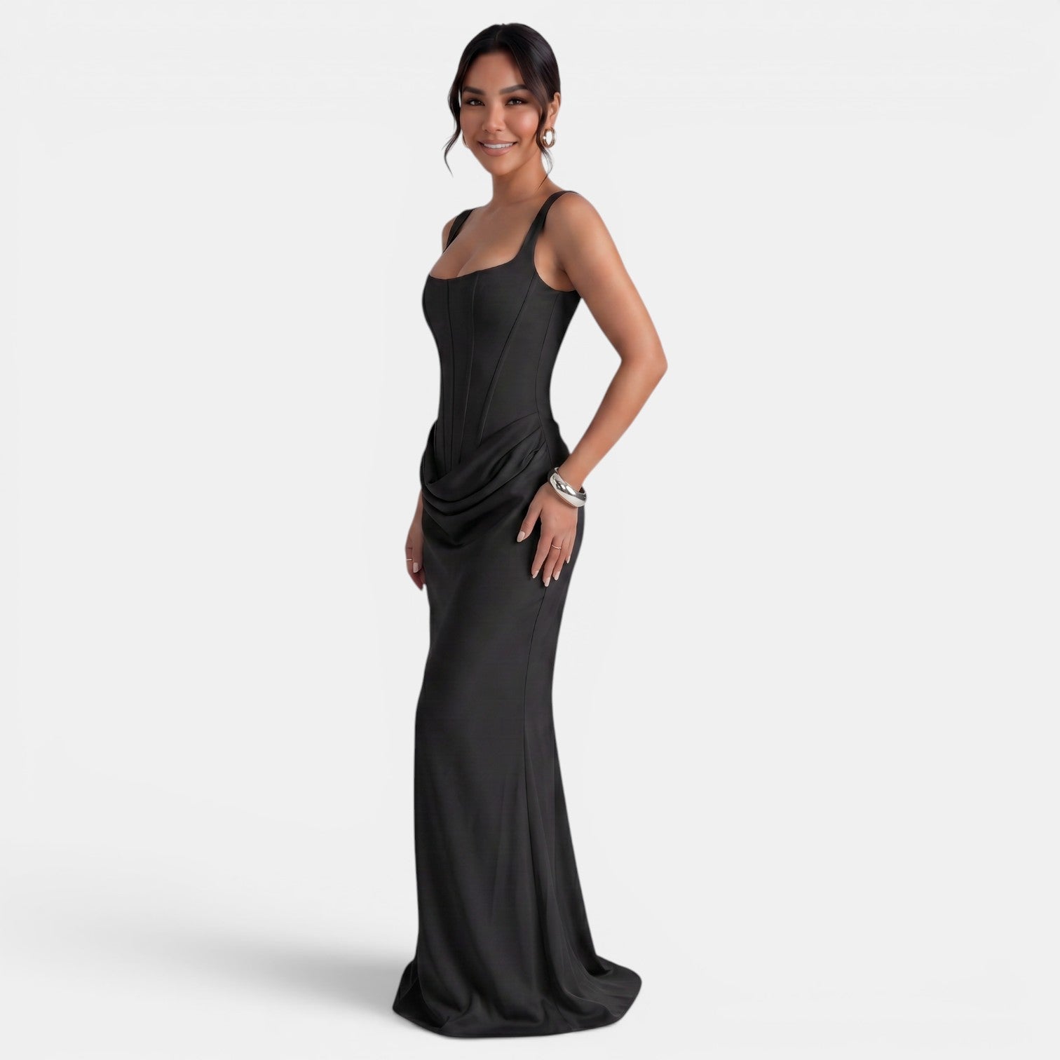 Women's Elegant Corset Maxi Dress
