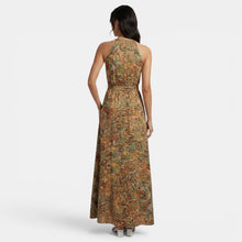 Long Boho High-Waisted Dress