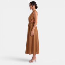 Women's Linen Summer Midi Dress
