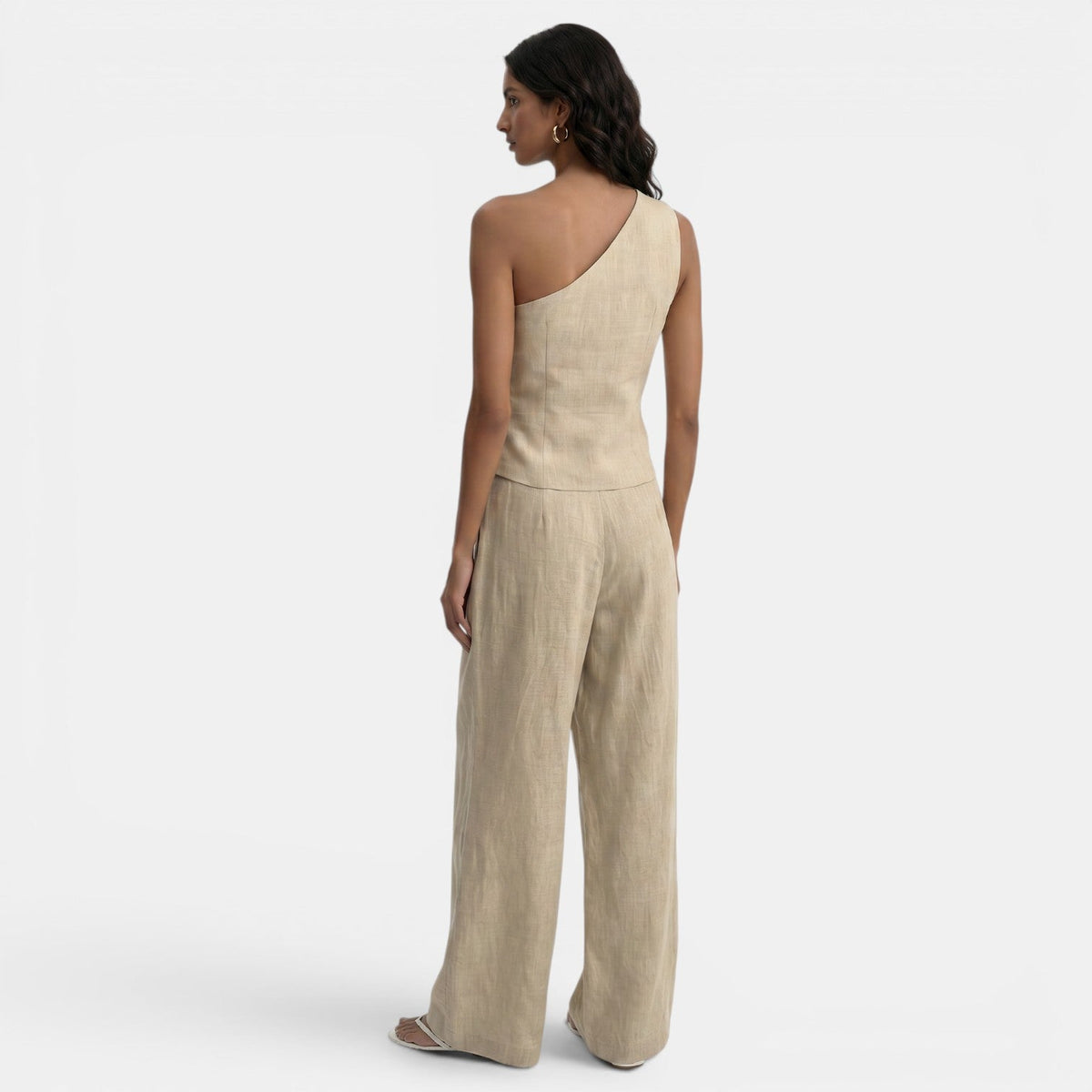Linen Vest and Pants Set
