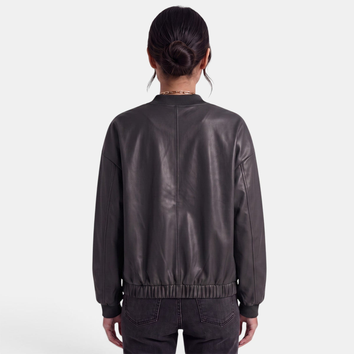 Women's Faux Leather Biker Jacket