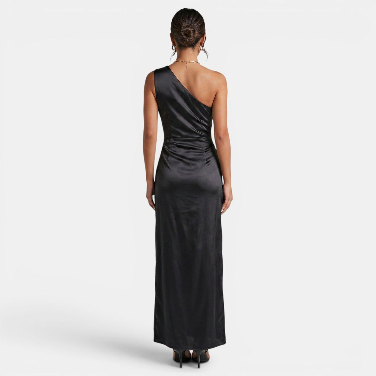 Women's One-Shoulder Satin Dress