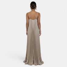 Women's Pleated Halter Maxi Dress