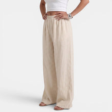 Women's Wide Leg Linen Cotton Summer Pants