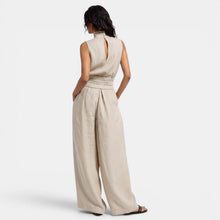Women's Cotton Linen Sleeveless Set