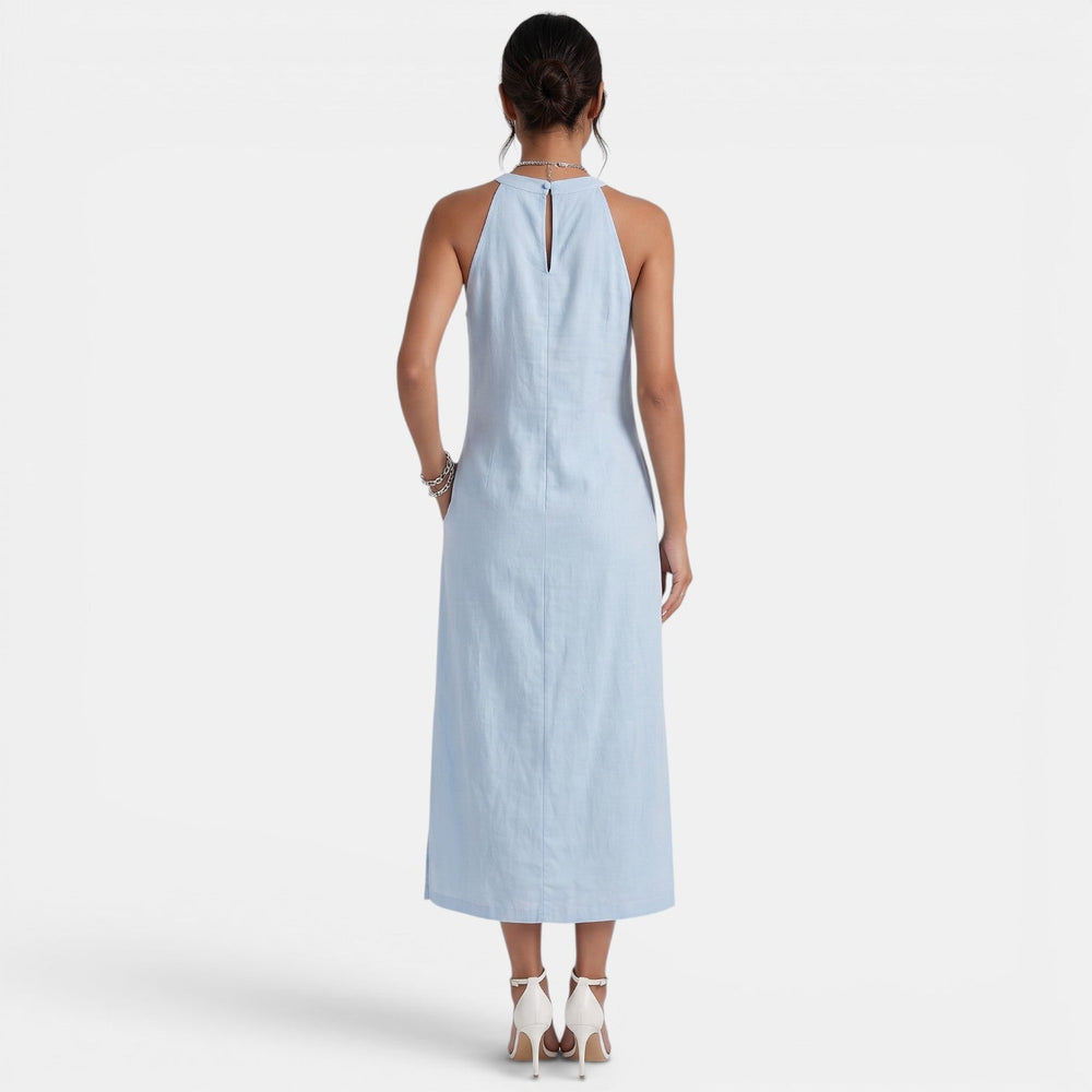 Women's Halter Lace Midi Dress Summer