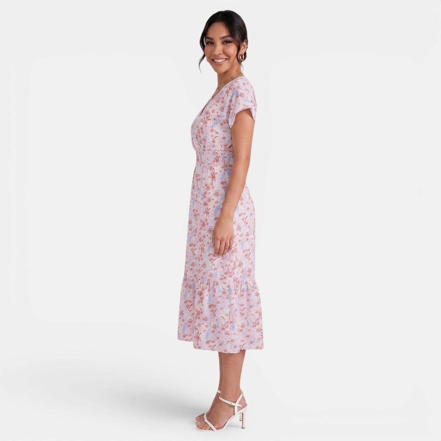 Women's Summer Floral Midi Dress