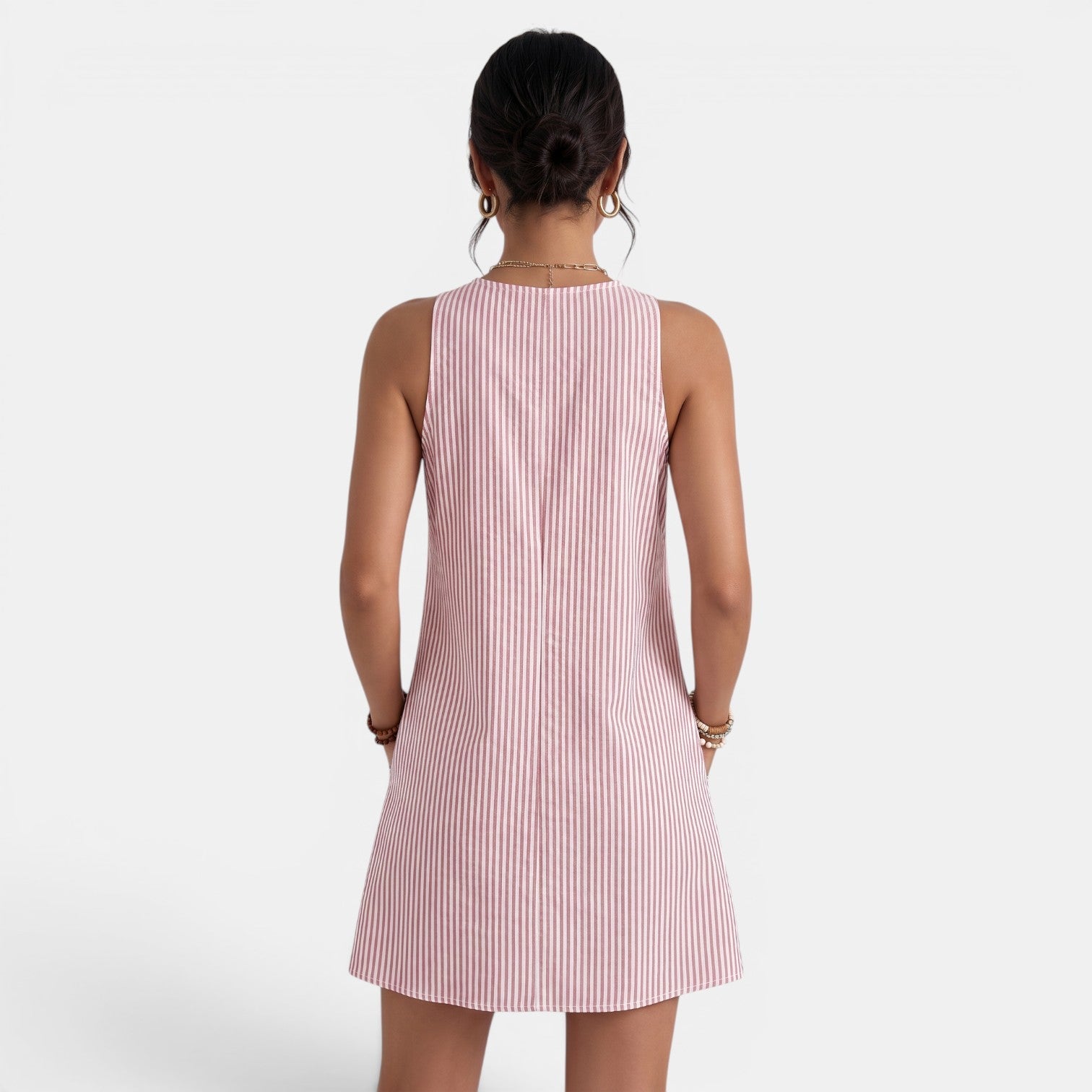Women's Striped Short Dress