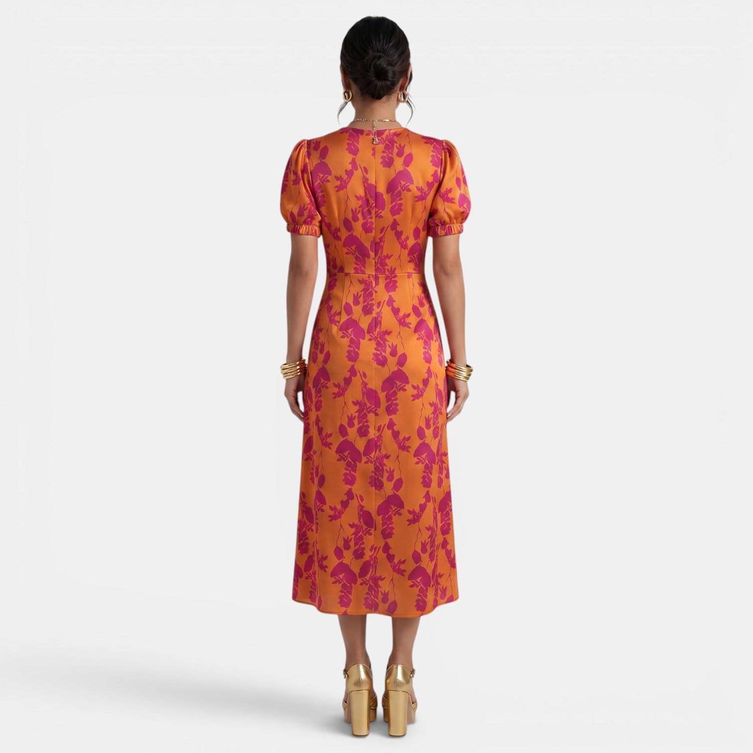 Women's Floral V-Neck Long Summer Dress