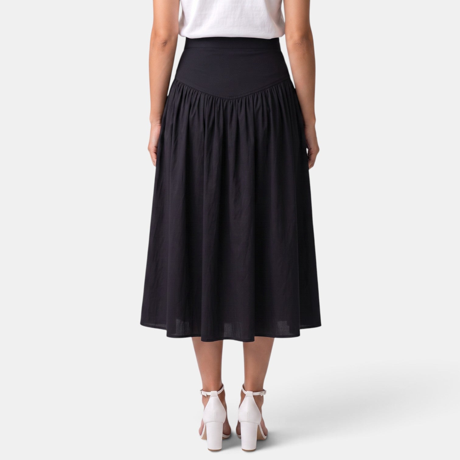 Women's A-Line Midi Skirt