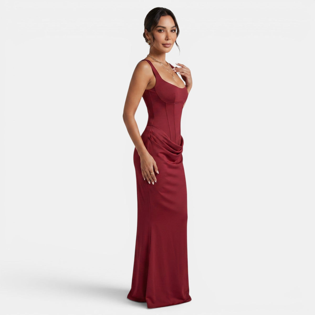 Women's Elegant Corset Maxi Dress