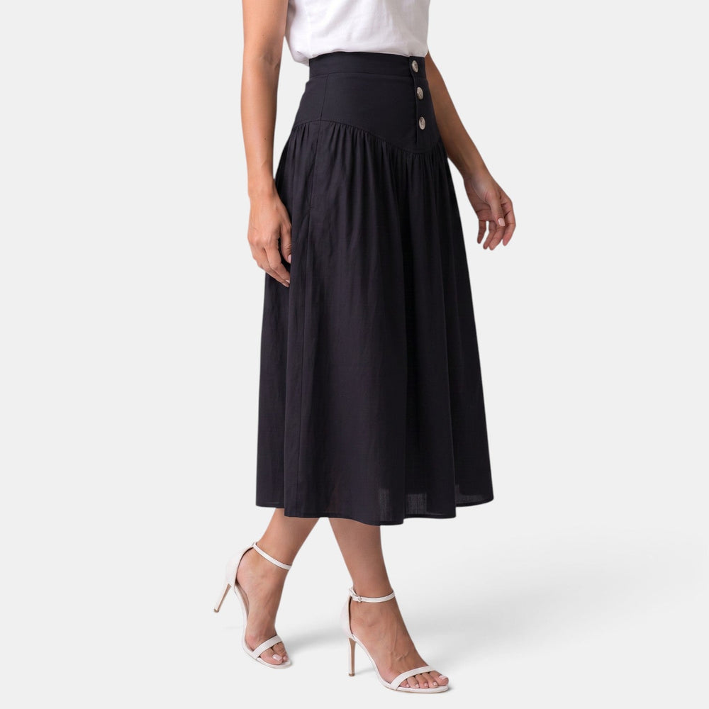 Women's A-Line Midi Skirt