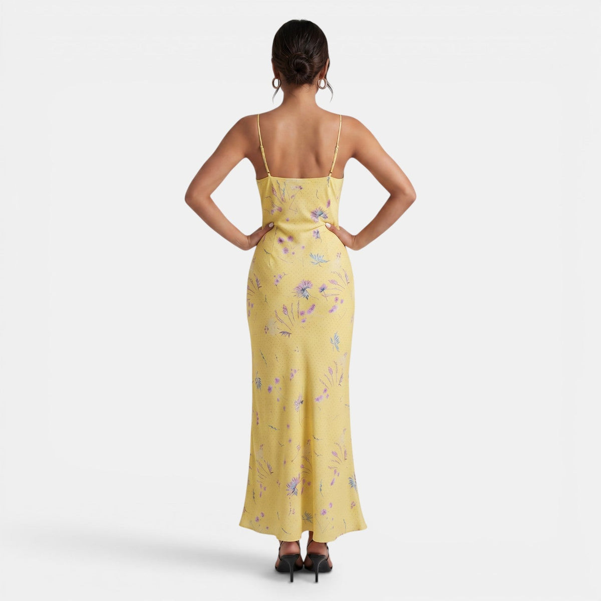 Women's Yellow Floral Dress