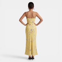 Women's Yellow Floral Dress
