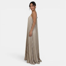 Women's Pleated Halter Maxi Dress