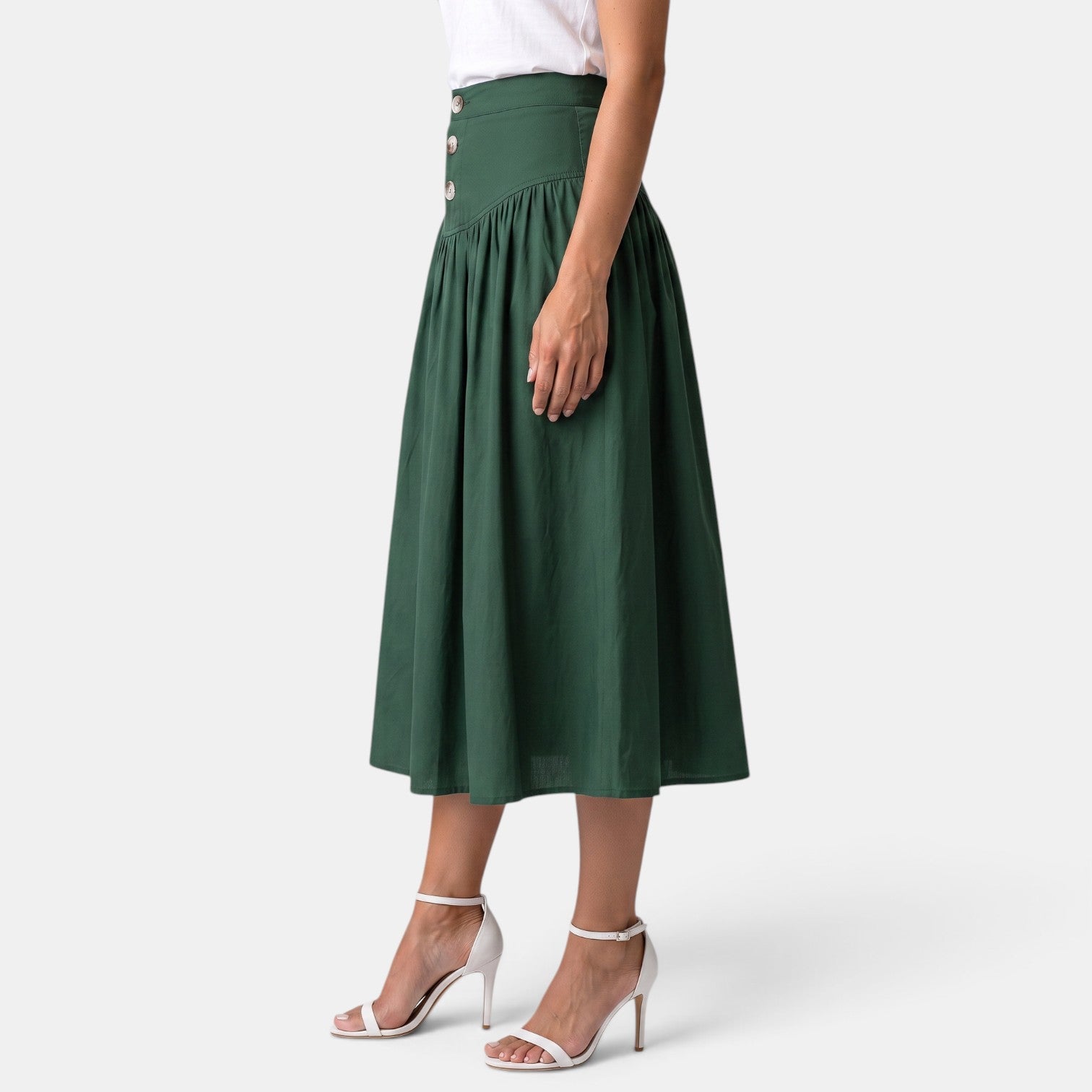 Women's A-Line Midi Skirt
