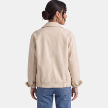 Premium Women's Long Jacket – Oversized Faux Leather with Zipper