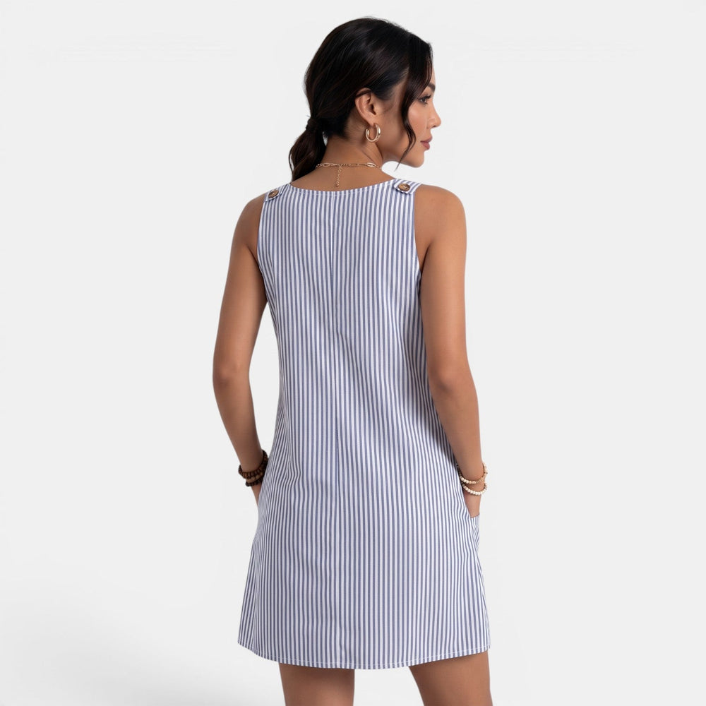 Women's Striped Short Dress