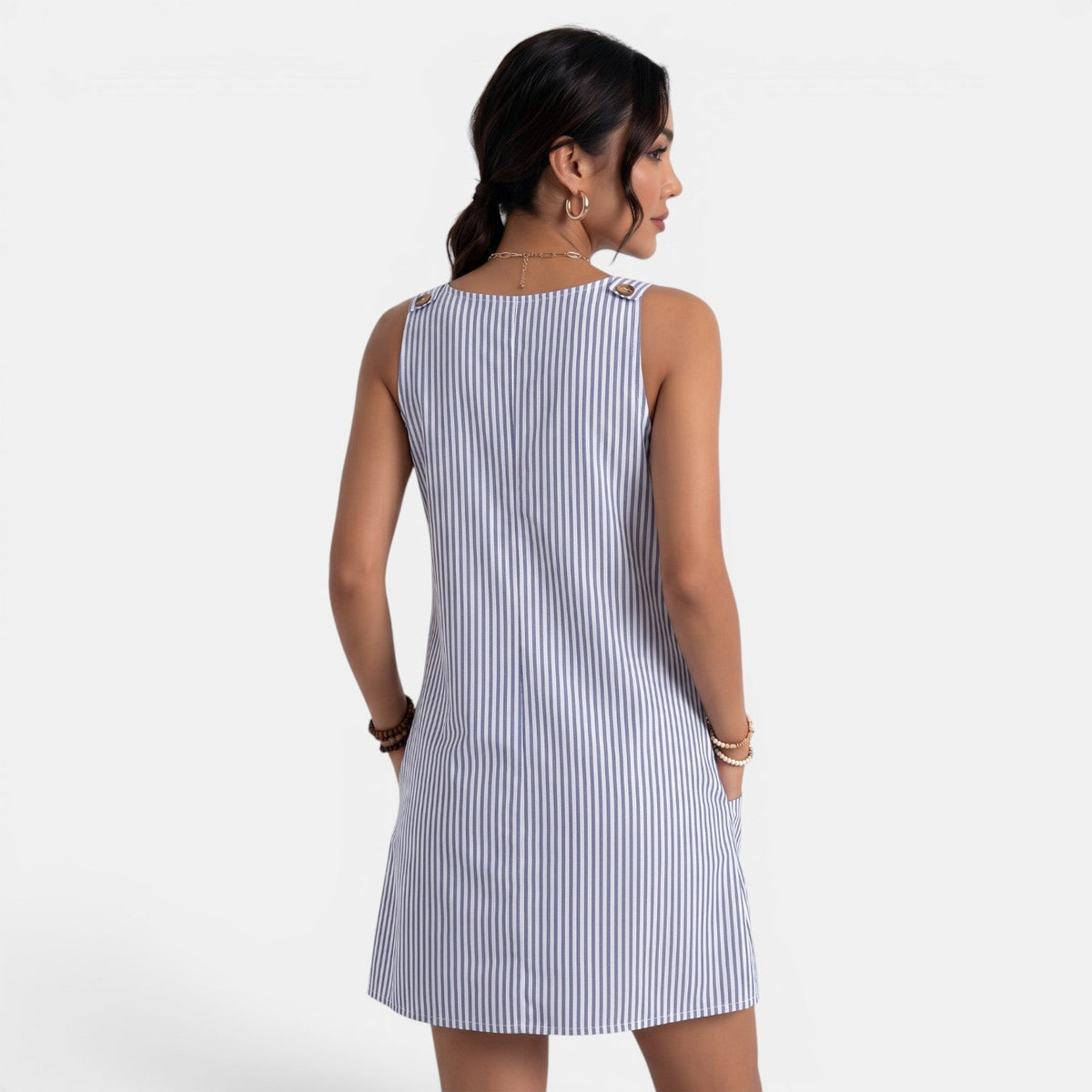 Women's Striped Short Dress