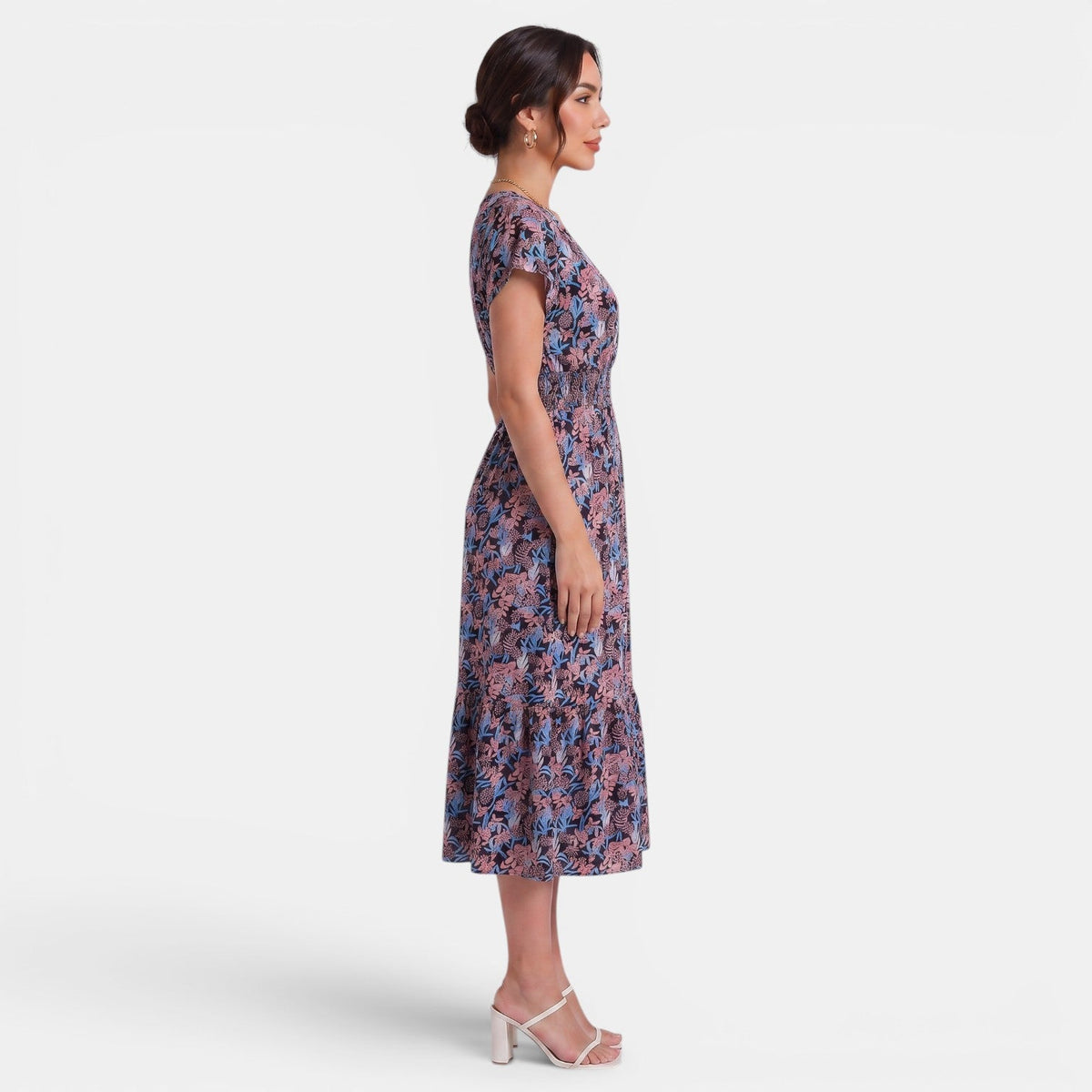 Women's Summer Floral Midi Dress