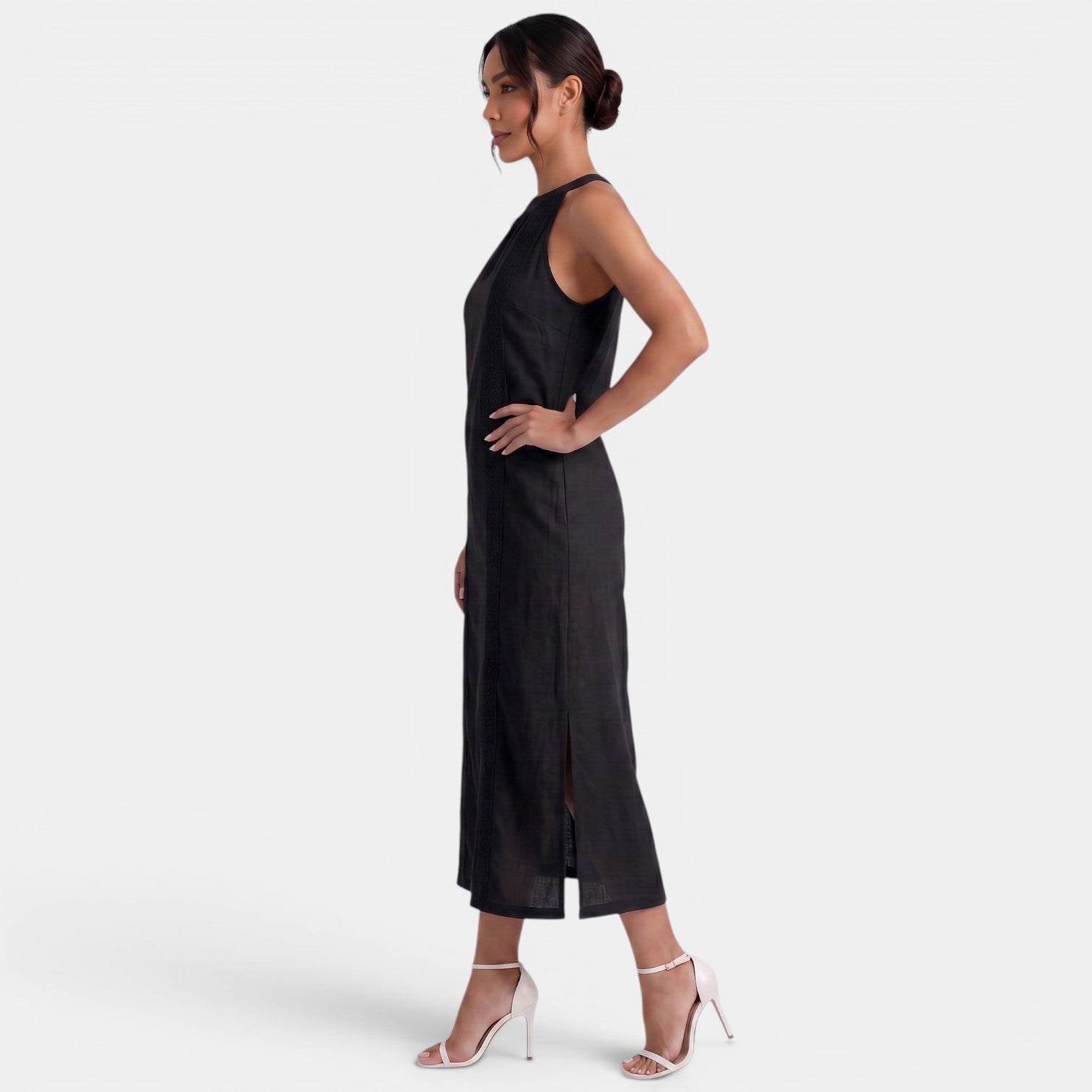 Women's Halter Lace Midi Dress Summer