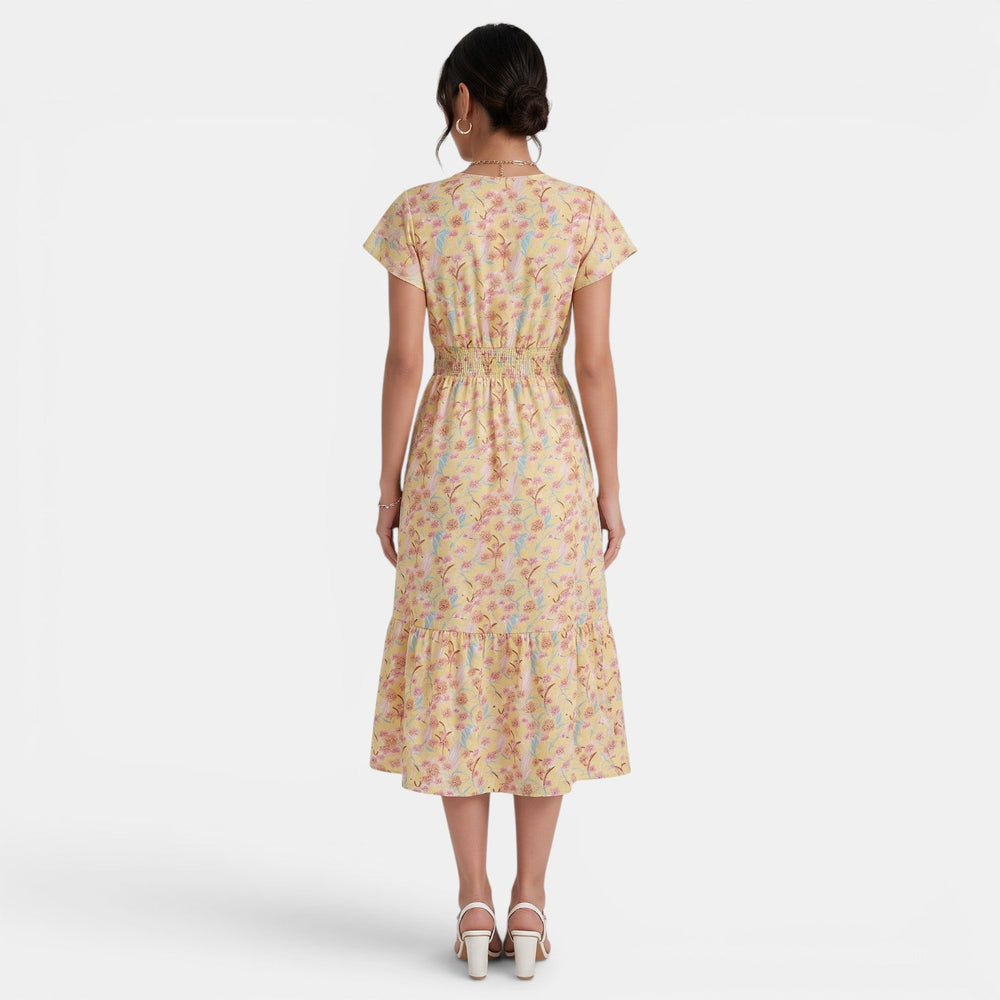 Women's Summer Floral Midi Dress