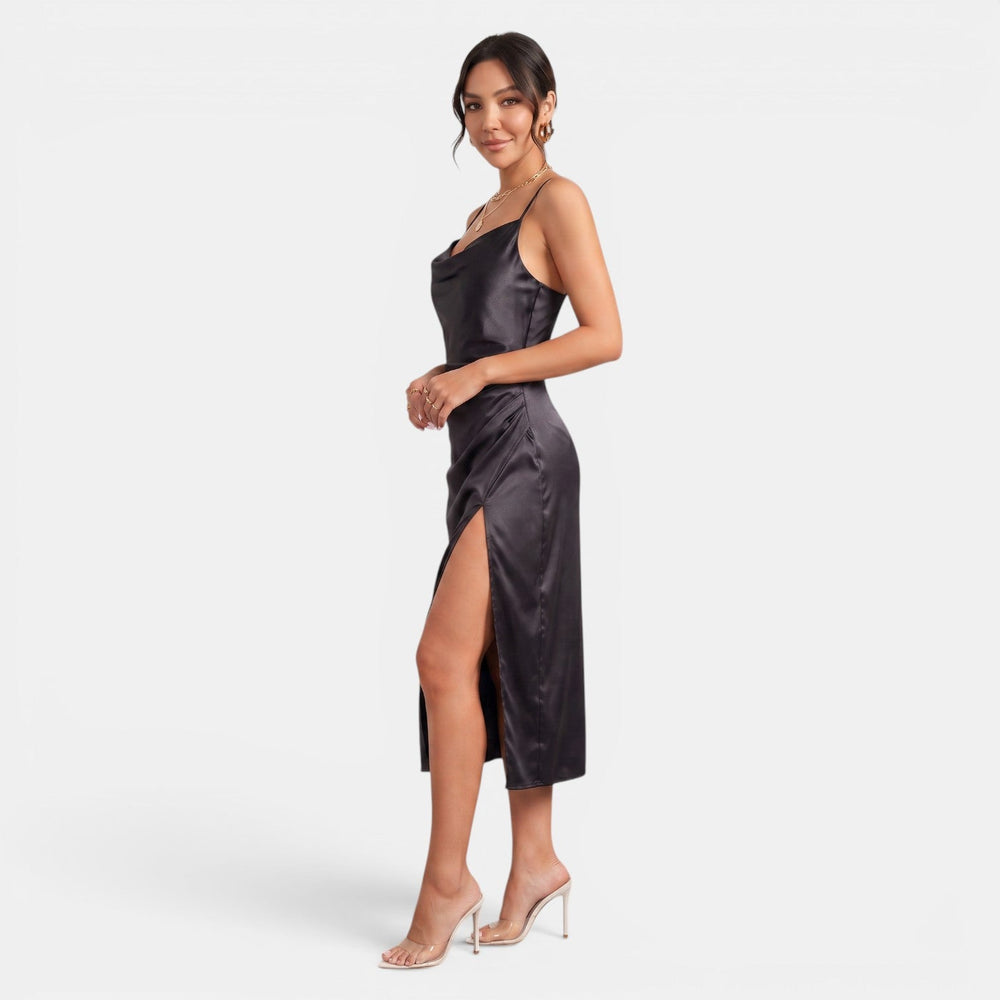 Women's Satin Midi Dress