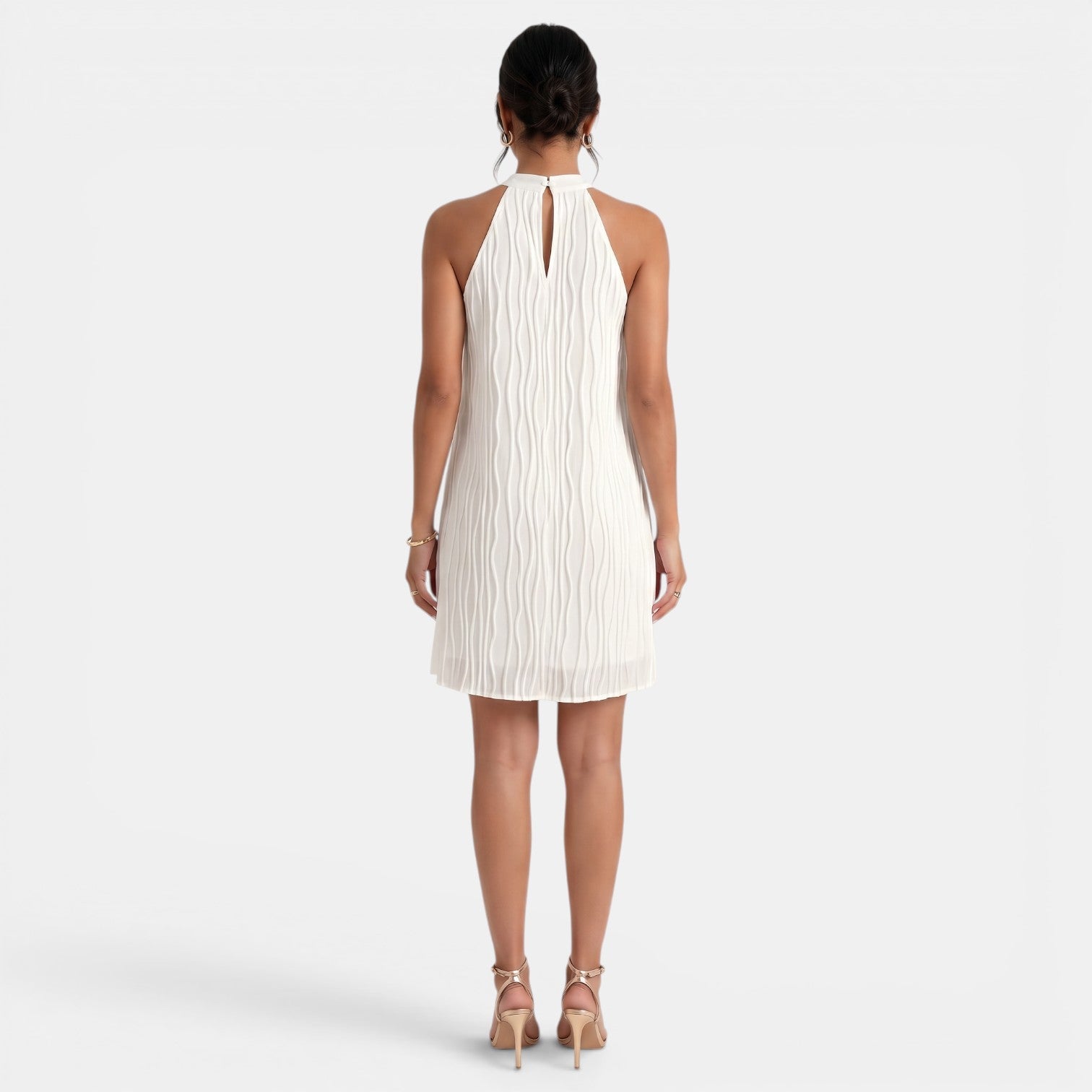 Women's White Short Summer Dress