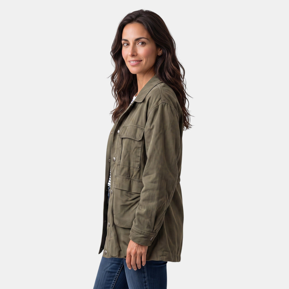 Women's Utility Jacket – Oversized Military Style
