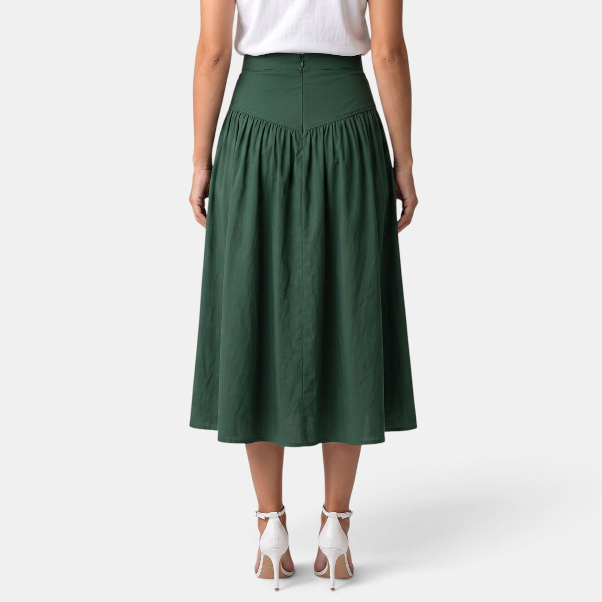 Women's A-Line Midi Skirt