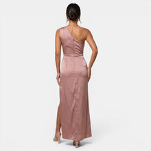 Women's One-Shoulder Satin Dress
