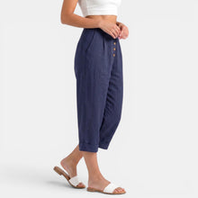 Women's Linen Capri Pants