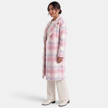 Women's Long Pink Wool Coat