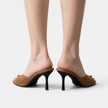 Women's Suede-Effect Heeled Sandals