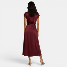 Women's Elegant Silk Midi Dress