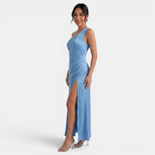 Women's One-Shoulder Satin Dress