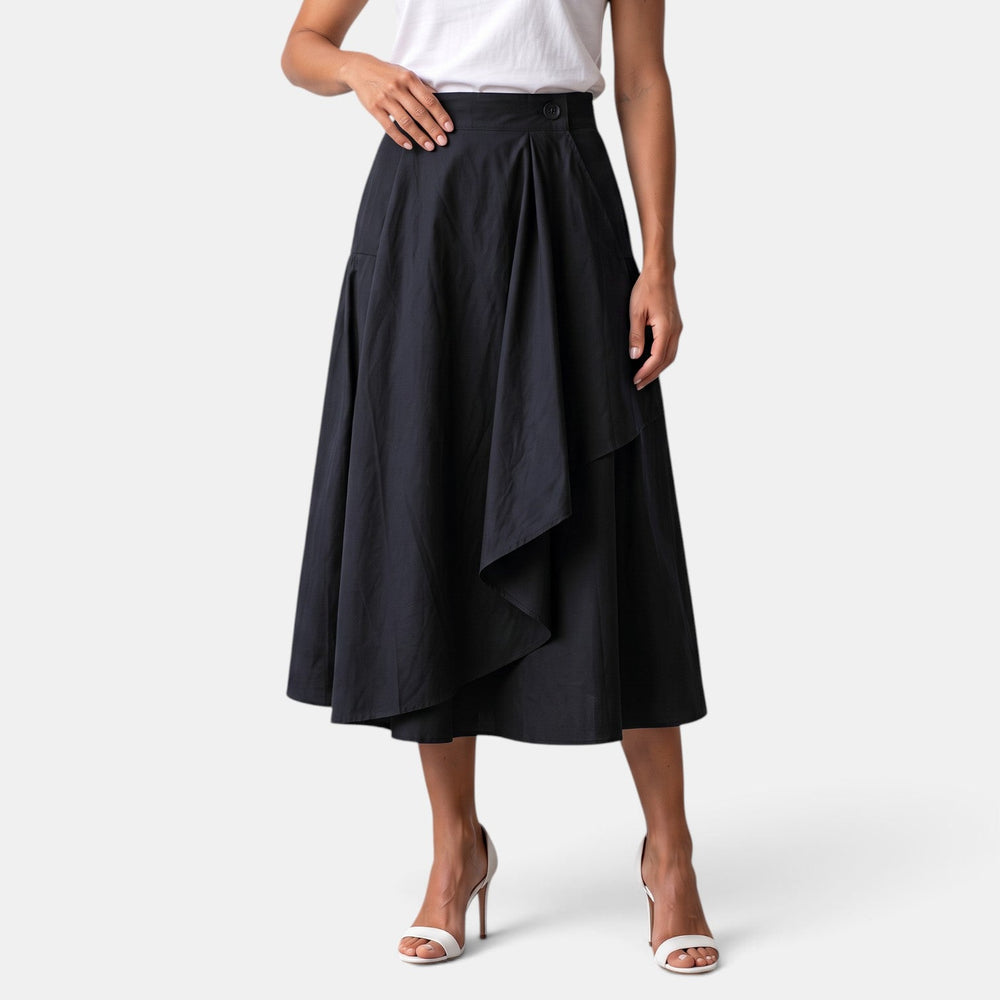 Women's High-Waisted Midi Skirt