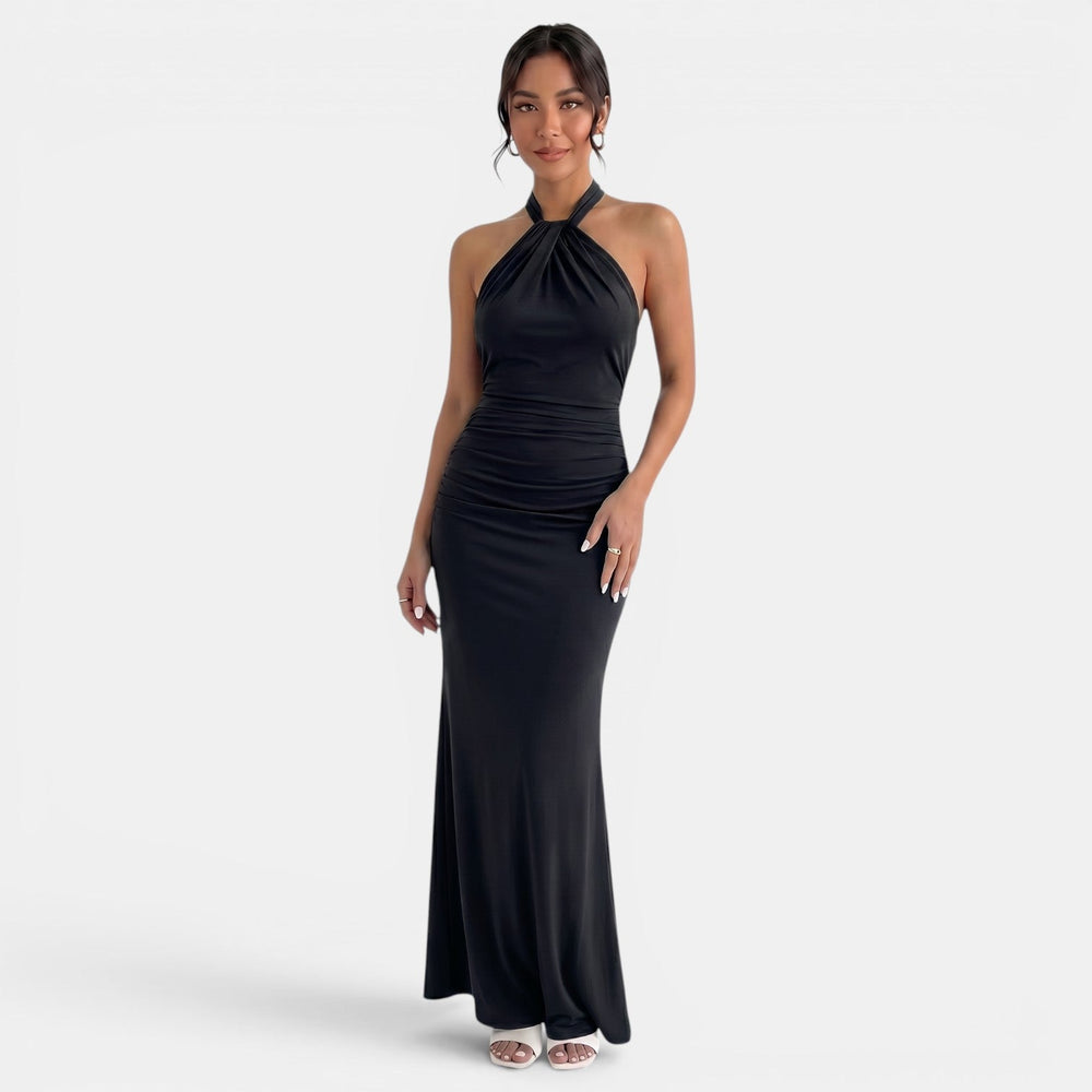 Women's Elegant Halter Maxi Dress