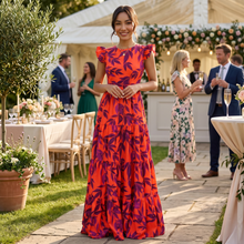 Women's Elegant Long Red Dress