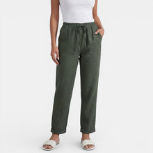 Women's High-Waisted Linen Pants