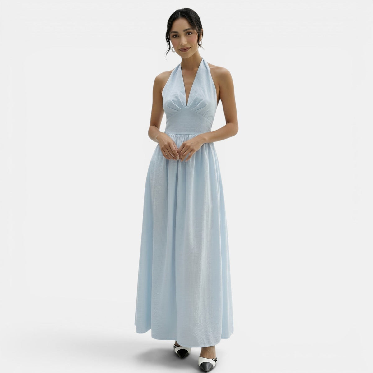 Women's Summer Lace Halter Maxi Dress